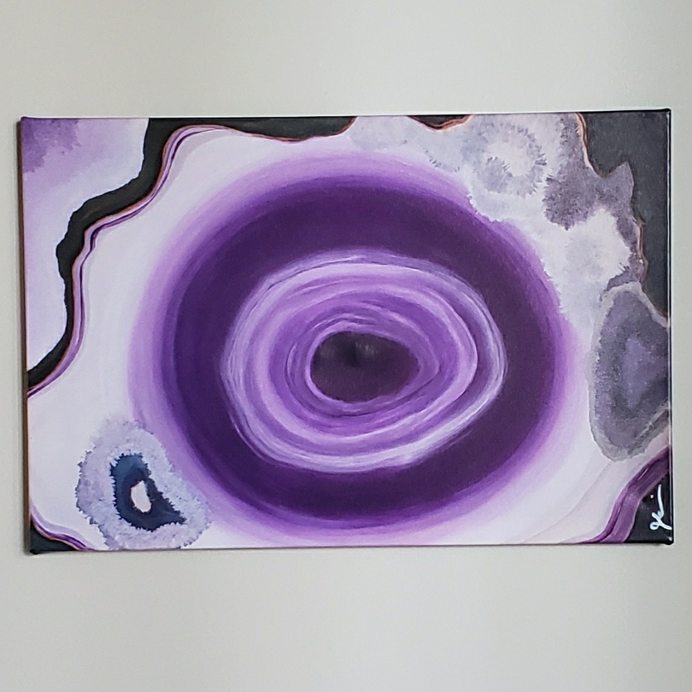 Amethyst Geode Print.